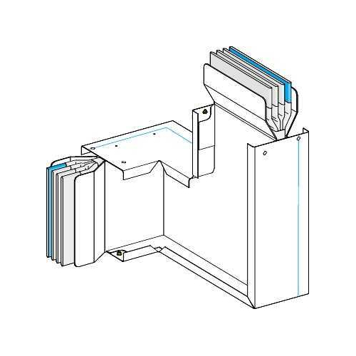 Z-ОБРАЗНАЯ СЕКЦИЯ УГЛОВАЯ НА РЕБРО И ПЛАШМЯ N2, 3L+N+PE, Al, 3200А