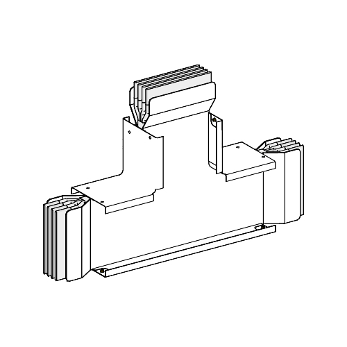 СЕКЦИЯ ТРОЙНИКОВАЯ НА РЕБРО, 3L+N+PE, Al, 3200А