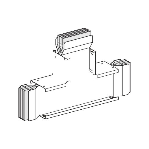 СЕКЦИЯ ТРОЙНИКОВАЯ НА РЕБРО, 3L+N+PE, Al, 3200А