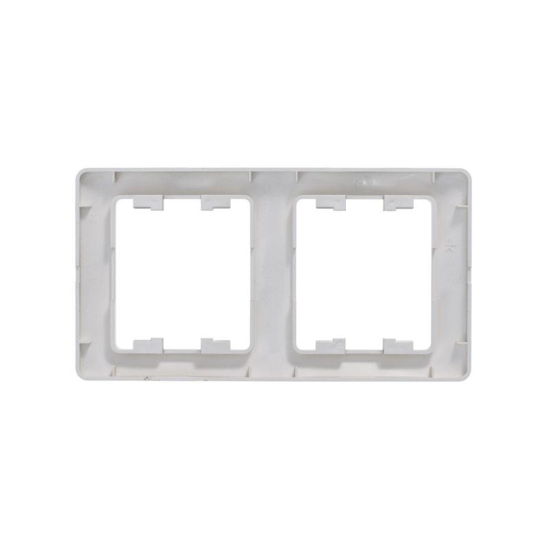 Рамка 2-м Glossa верт. платина SchE GSL001206