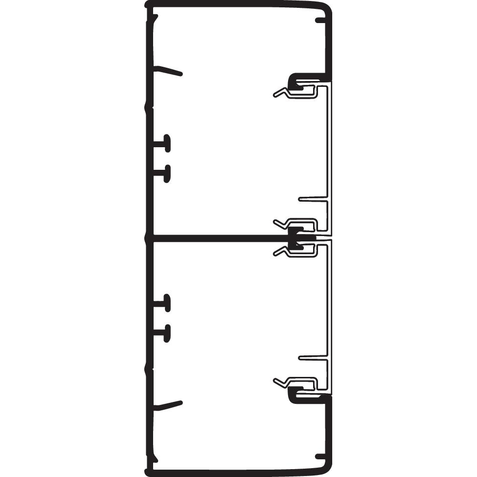 КОРОБ 2Х СЕКЦ.140Х55ММ С КР. OL45, АЛЮМ.