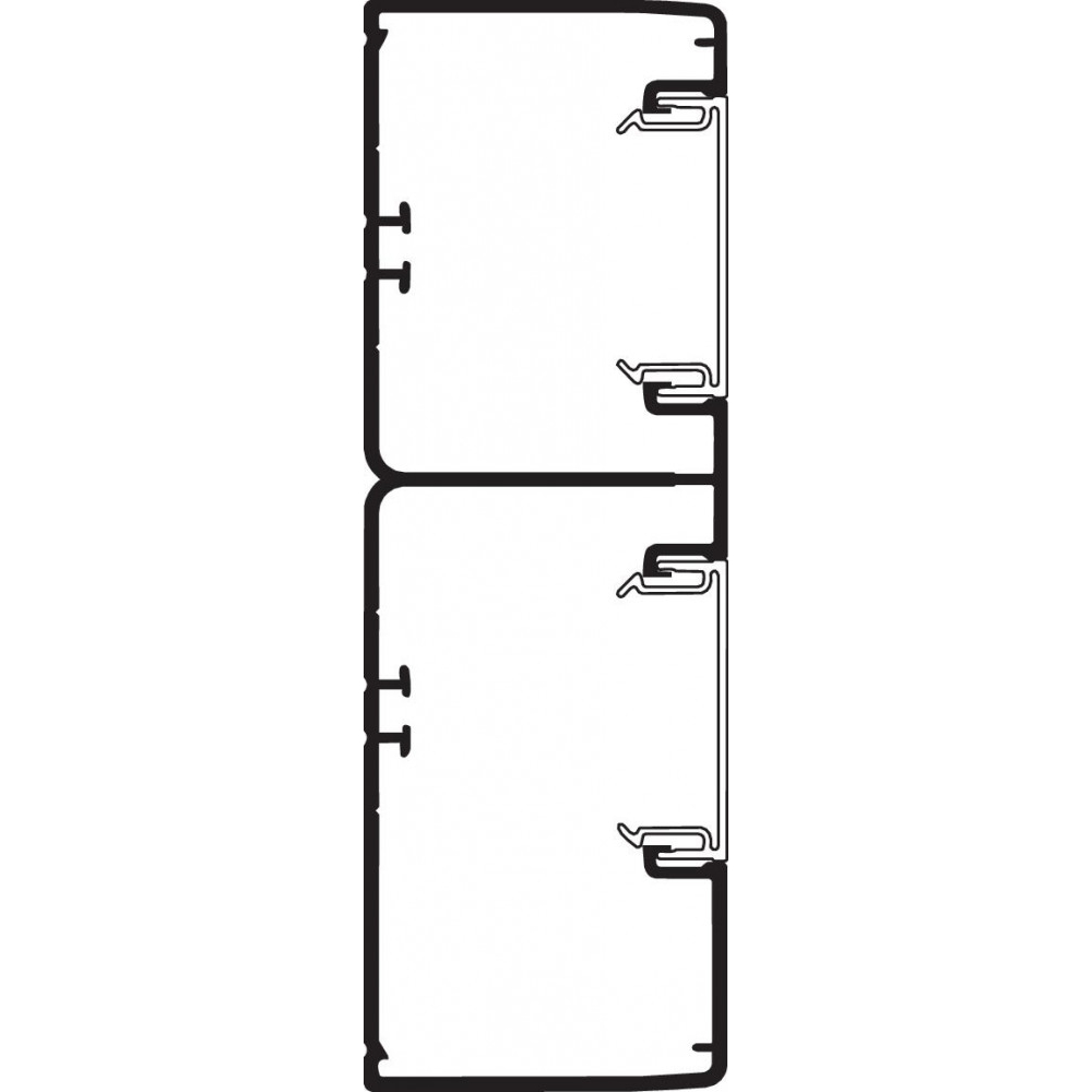 КОРОБ 2Х СЕКЦ.165Х55ММ С КРЫШ. OL45, ПВ