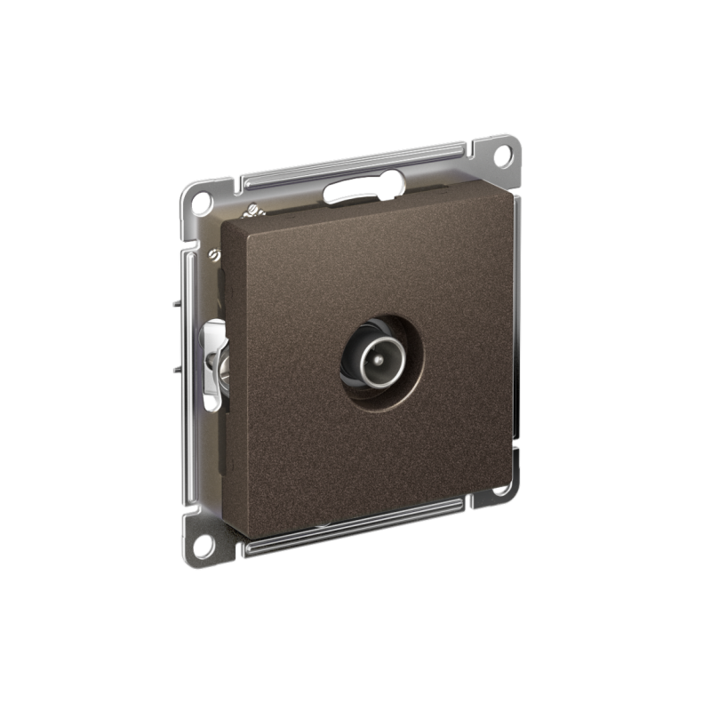 Механизм розетки TV оконечной AtlasDesign 1DB мокко SchE ATN000691