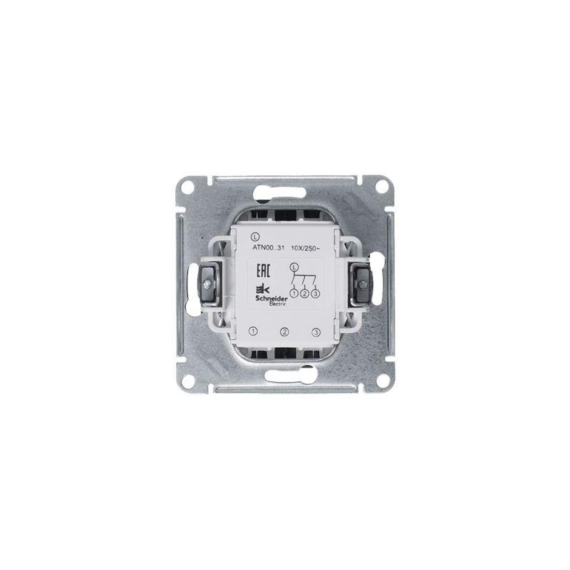 Механизм выключателя 3-кл. СП AtlasDesign 10А IP20 (сх. 1+1+1) 10AX грифель SchE ATN000731
