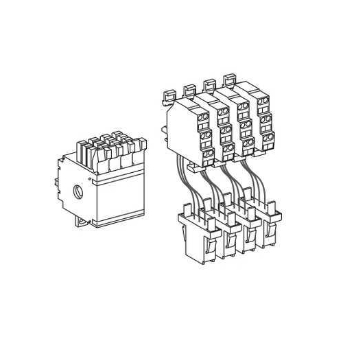 Блок-контакт 4АС (блок 4 контакта) SchE 47887