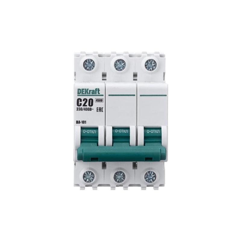Выключатель автоматический модульный 3п C 20А 4.5кА ВА-101 SchE 11079DEK