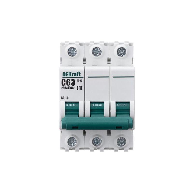 Выключатель автоматический модульный 3п C 63А 4.5кА ВА-101 SchE 11084DEK