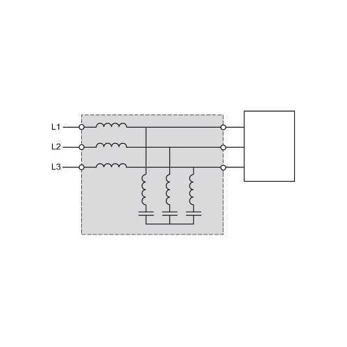 Пассивный фильтр 6А 400В 50Гц VW3A46101