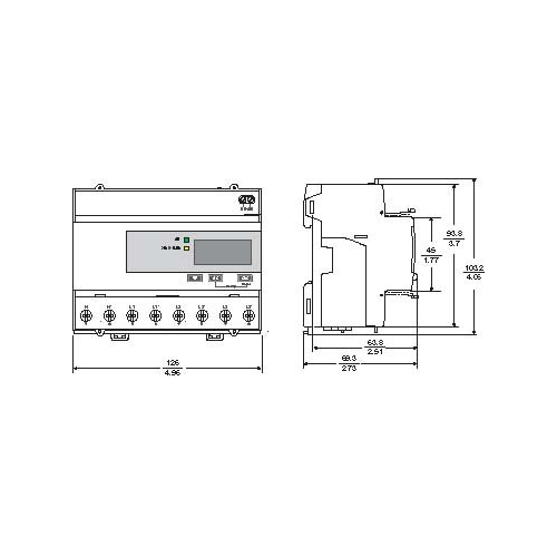 Счетчик 3-ф актив.-реакт. iEM3250, 1 тариф, RS-485, кл. точн. 0.5S, транс. вкл.