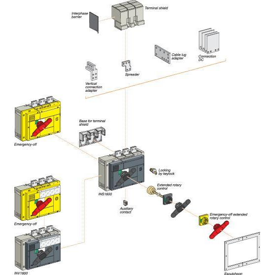 ЧЕРНАЯ РУКОЯТКА ДЛЯ INS/INV800-1600