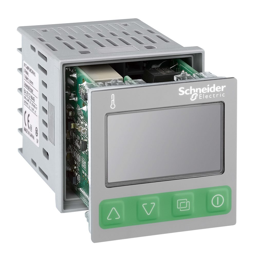 ТЕМПЕРАТ. КОНТР., 48 x 48, УНИВЕРС. ВХ., 1 АВАР. ВЫХ., 1 ТТР ВЫХ., 24 V AC/DC