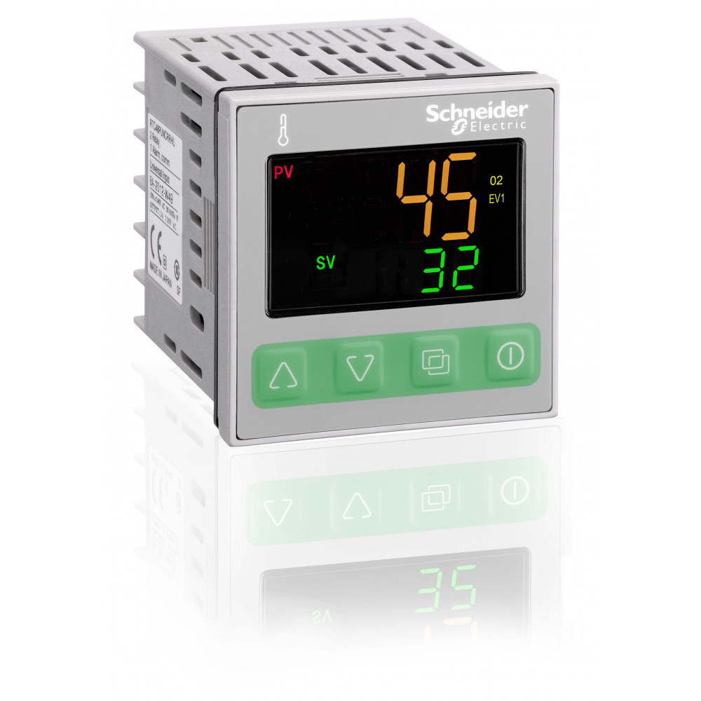 ТЕМПЕРАТ. КОНТР., 48 x 48, УНИВЕРС. ВХ., 1 АВАР. ВЫХ., 1 ТТР ВЫХ., 24 V AC/DC
