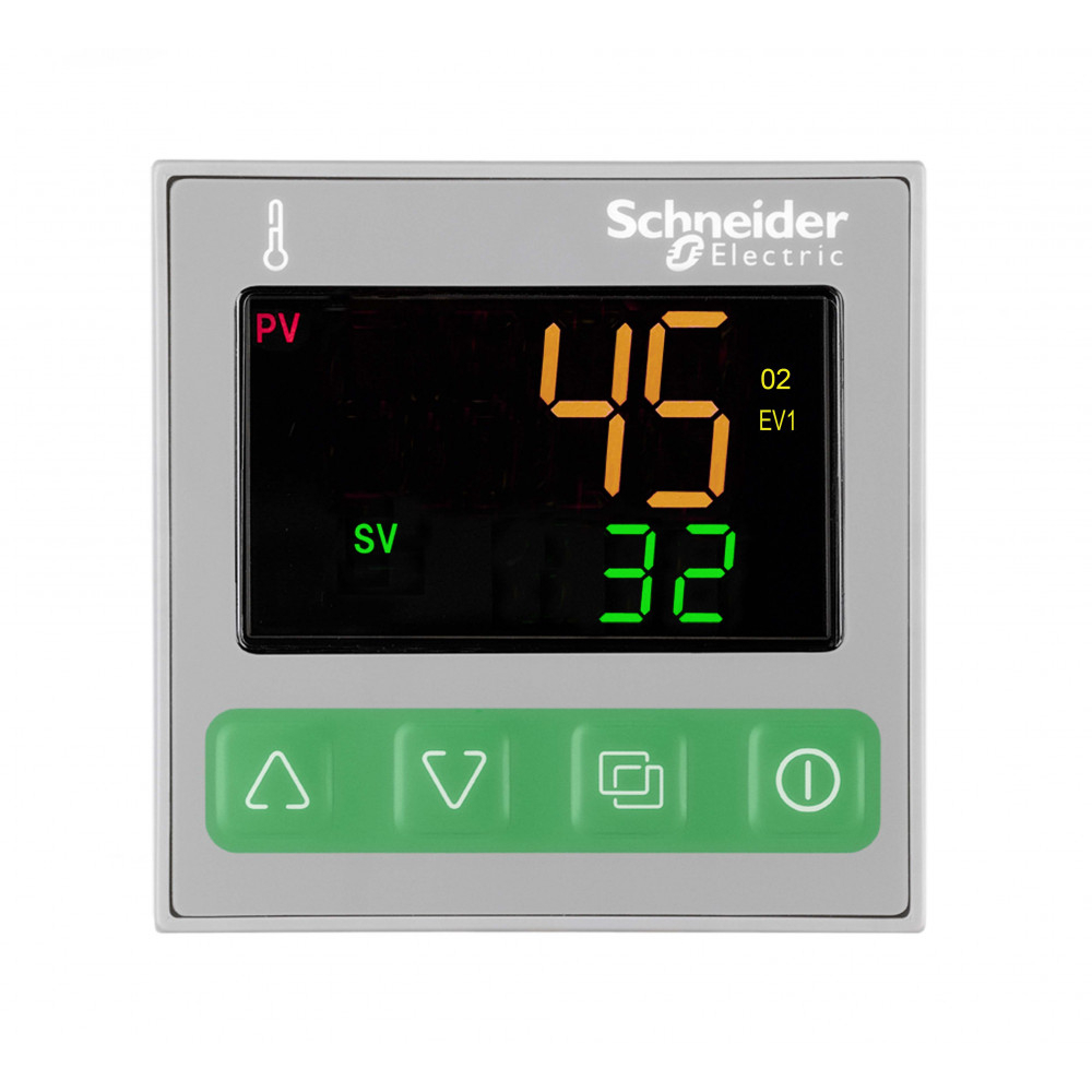 ТЕМПЕРАТ. КОНТР., 48 x 48, УНИВЕРС. ВХ., 1 АВАР., 1 РЕЛ., 110/240 VAC, MODBUS