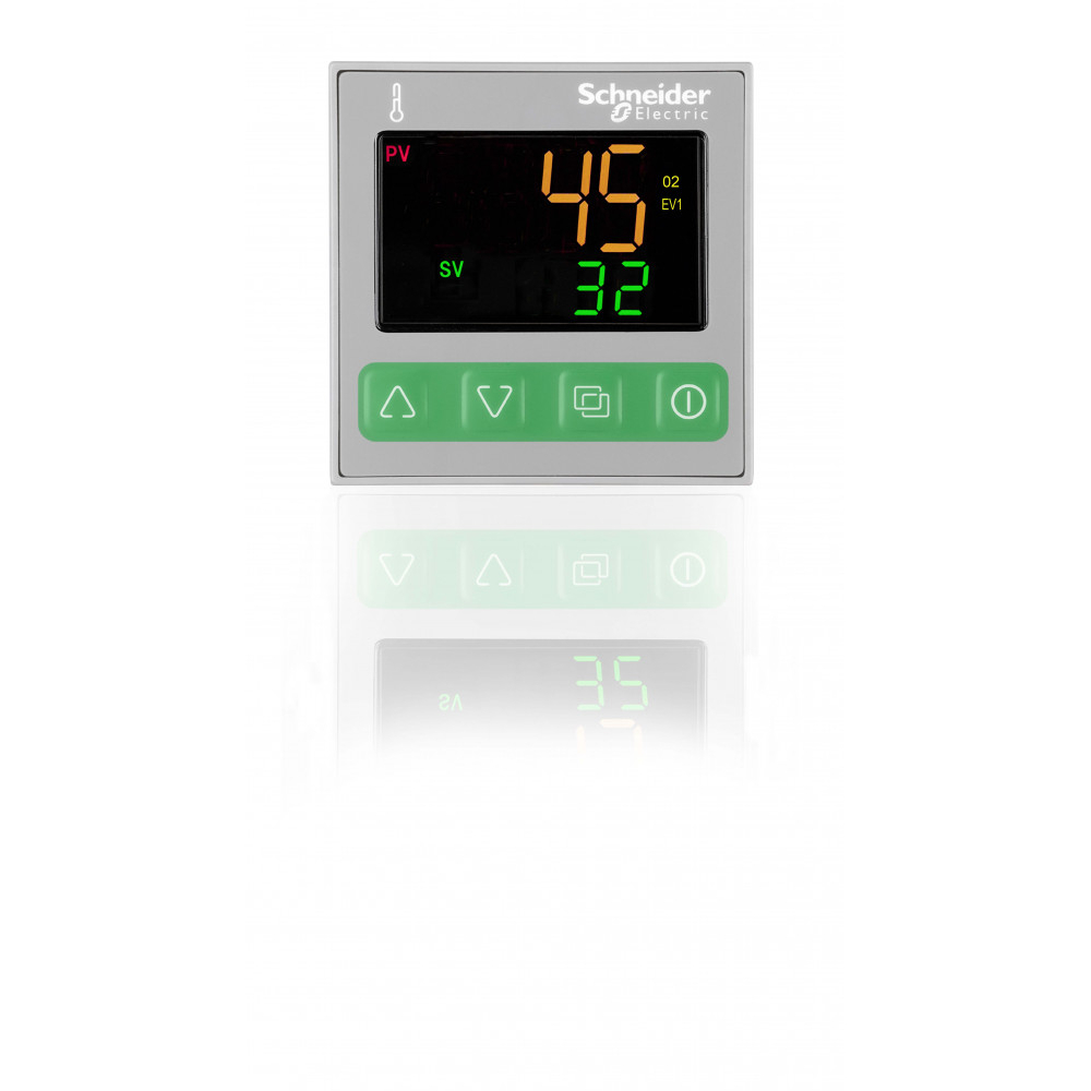 ТЕМПЕРАТ. КОНТР., 48 x 48, УНИВЕРС. ВХ., 1 АВАР., 1 РЕЛ., 110/240 VAC, MODBUS