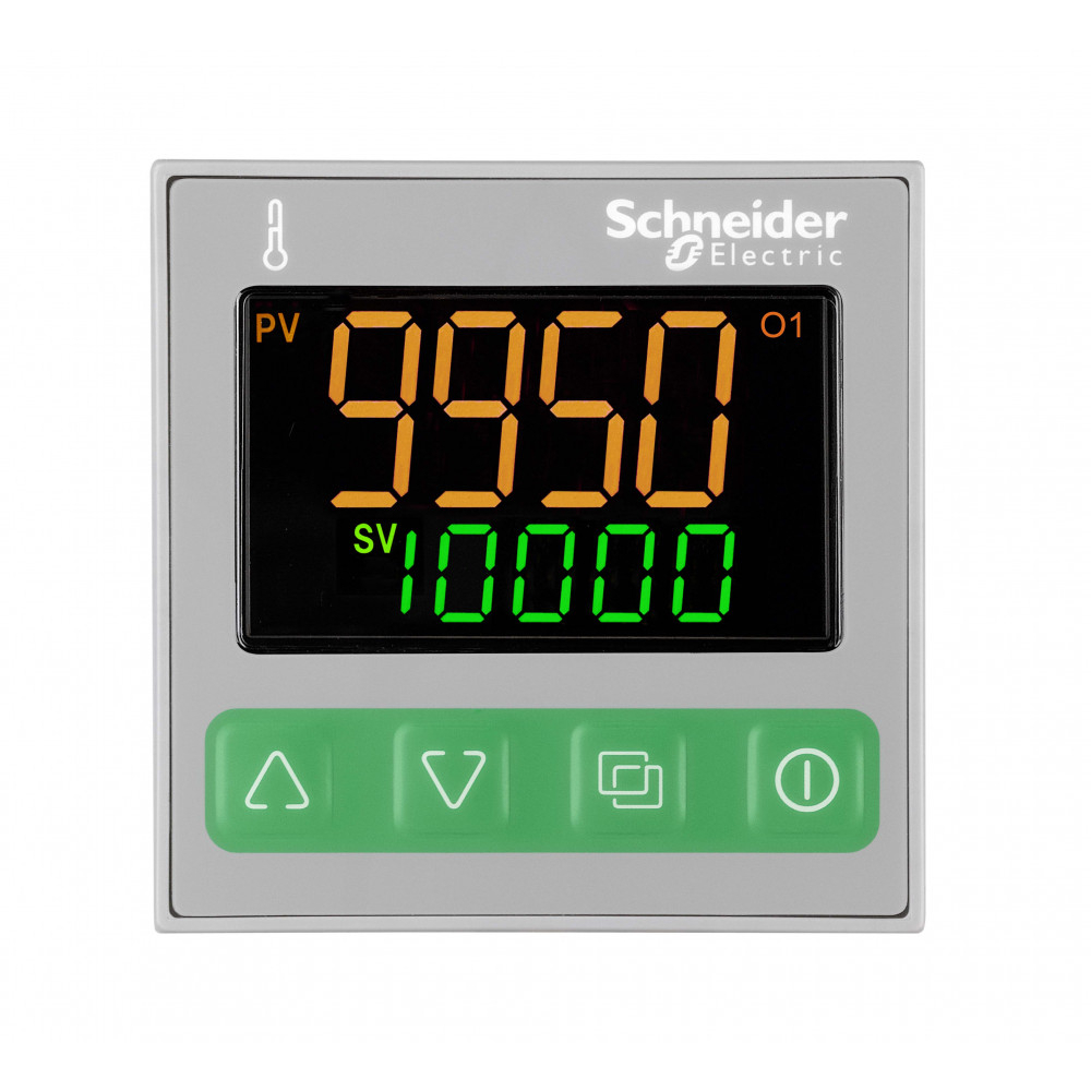 ТЕМПЕРАТ. КОНТР., 48 x 48, УНИВЕРС. ВХ., 1 АВАР., 1 РЕЛ., 110/240 VAC, MODBUS