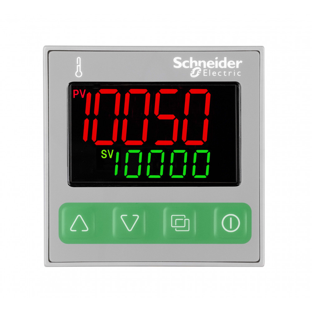 ТЕМПЕРАТ. КОНТР., 48 x 48, УНИВЕРС. ВХ., 1 АВАР., 1 РЕЛ., 110/240 VAC, MODBUS