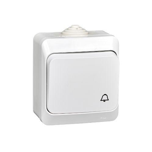 ЭТЮД IP44 О/У ВЫКЛЮЧАТЕЛЬ с самовозвратом 10 АХ, БЕЛЫЙ, Россия