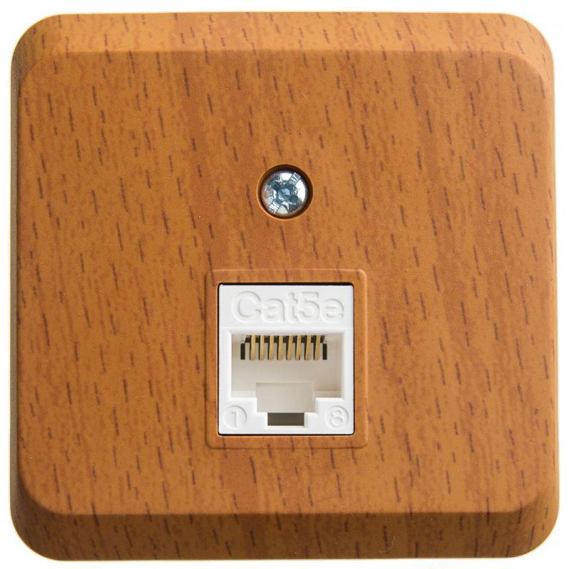 ЭТЮД О/У компьютерная РОЗЕТКА RJ45 кат.5е, БУК, Россия