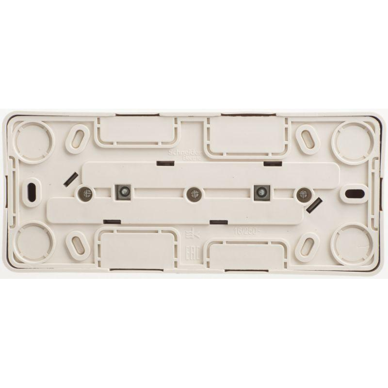 ЭТЮД O/У тройная РОЗЕТКА с заземлением без шторок 16А 250B, КРЕМ, Россия