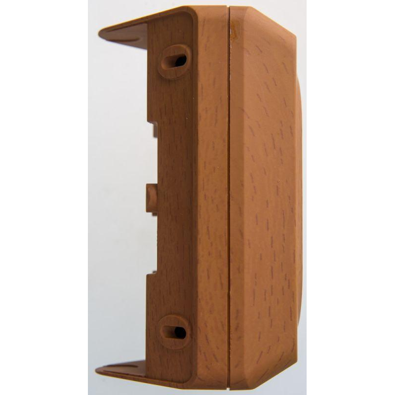 ЭТЮД двойная угловая РОЗЕТКА с заземлением со шторками 16А, БУК