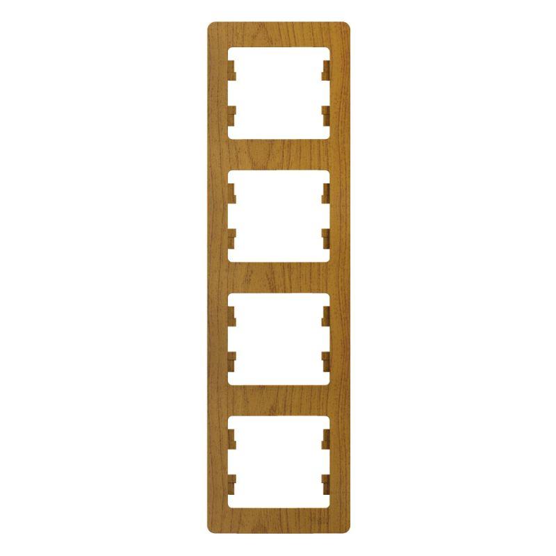 GLOSSA 4-постовая РАМКА, вертикальная, ДЕРЕВО ДУБ