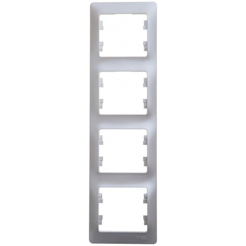 GLOSSA 4-постовая РАМКА, вертикальная, ПЕРЛАМУТР