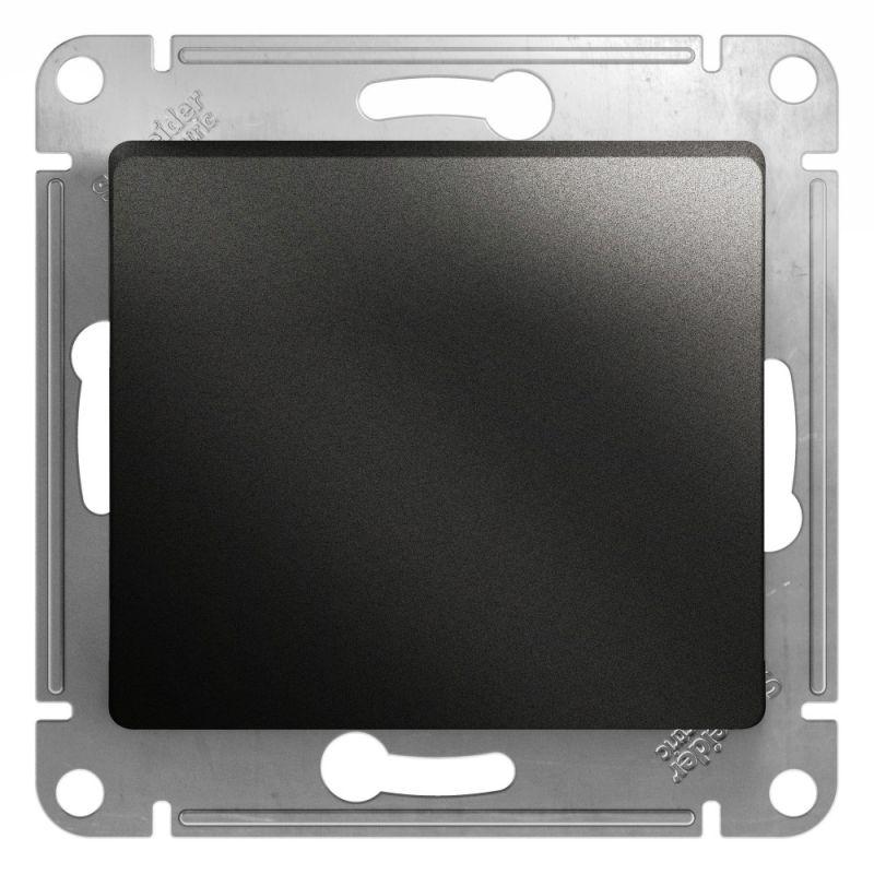 Нажимная КНОПКА, 10АХ, механизм, АНТРАЦИТ GLOSSA