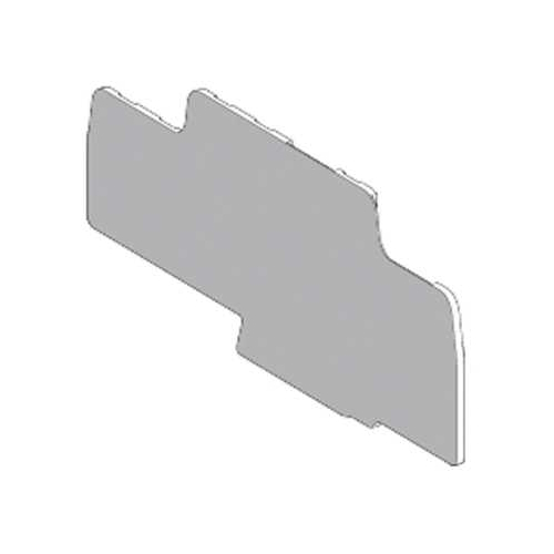 End plate, for terminal block, for modular test connector