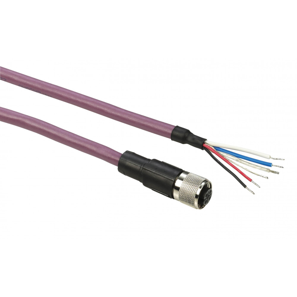 Кабель CANopen прям M12-А 5pin Fem 25м