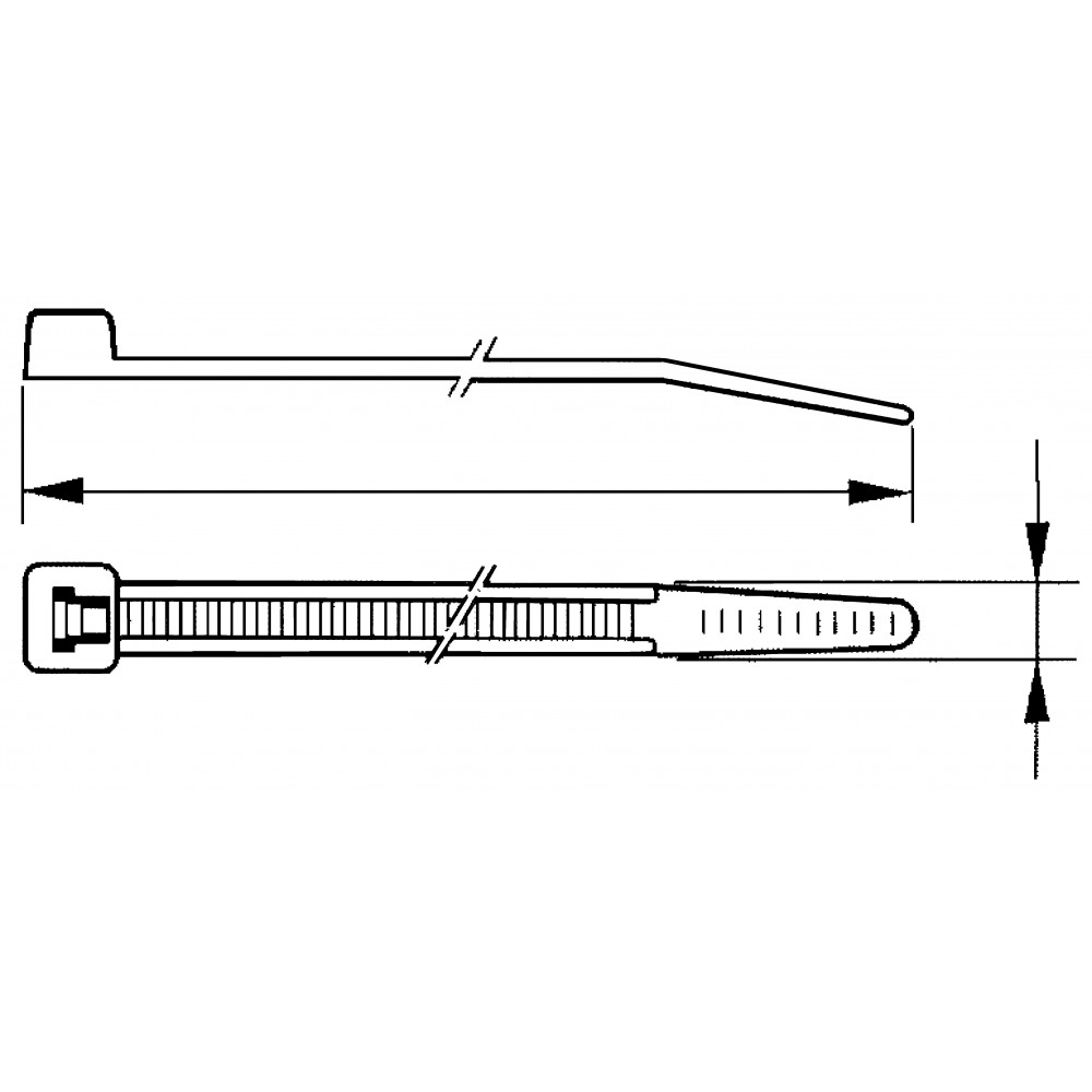 КАБ. СТЯЖН. РЕМЕШОК 150Х4.8 ЧЕРН.