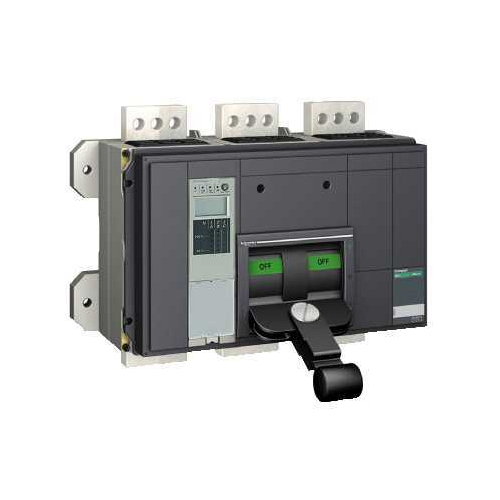 Коммутационный блок ComPact NS 2500N, 50 kA при 415 В пер.тока, 2500 A, стацион., ручное управление, без расцепителя, 4П