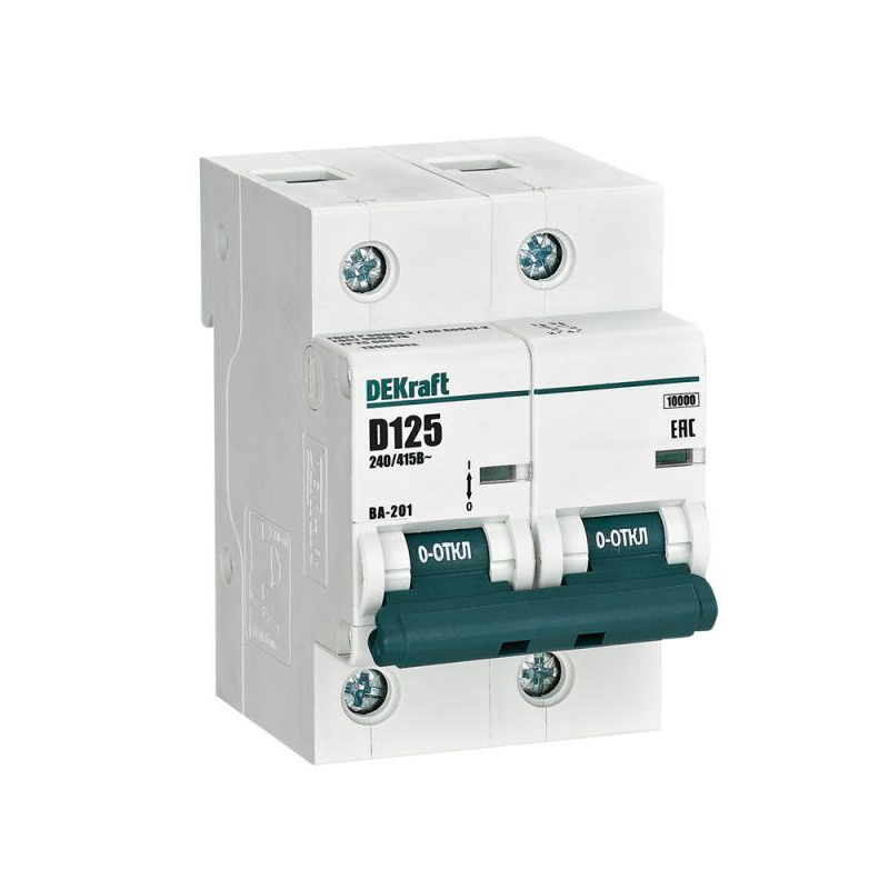 Авт. выкл. 2Р 125А х-ка D ВА-201 10кА