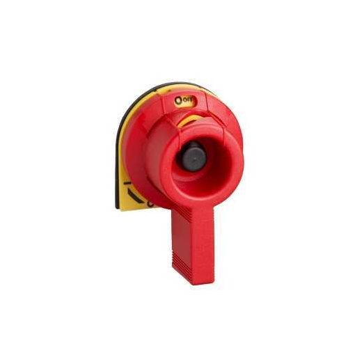 Rotary handle front, side GS1, 32A, red handle