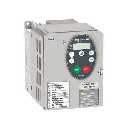 Variable speed drive, ATV21, 0,75kW 1HP, 240V, IP21