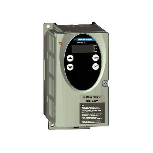 Variable speed drive ATV31, 0,37kW, 240V 1-phase supply, EMC filter, IP21