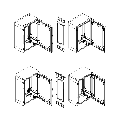 КОМПЛ. ДЛЯ ГОРИЗ.СОЕД. ШКАФОВ PLA5x3