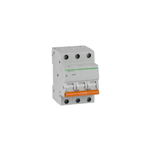 Выключатель автоматический модульный 3п C 6А 4.5кА BA63 Домовой SchE 11221