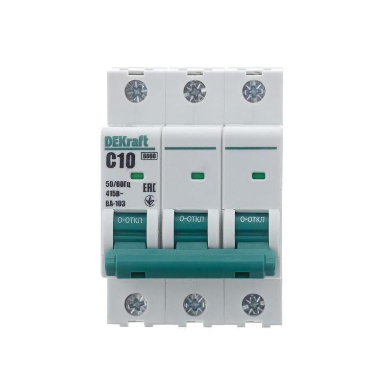 Выключатель автоматический ВА103-3P-010A-C (12303DEK)
