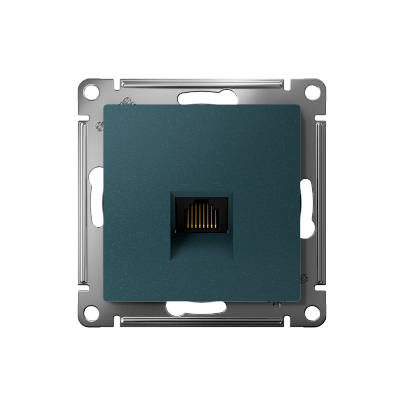 Розетка ATLASDESIGN компьютерная RJ45 механизм изумруд