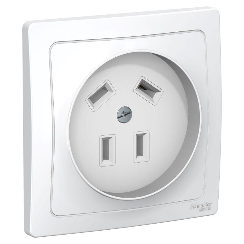 BLANCA скрытой установки розетка силовая 3р+n, 32а, 400в, белый (BLNSR003241)