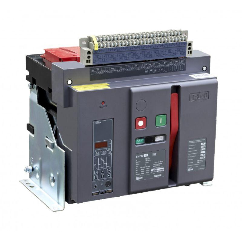 Воздушный авт. выкл. стационарный 3P 2500А 80кА расцепитель М ВА-732 (27013DEK)