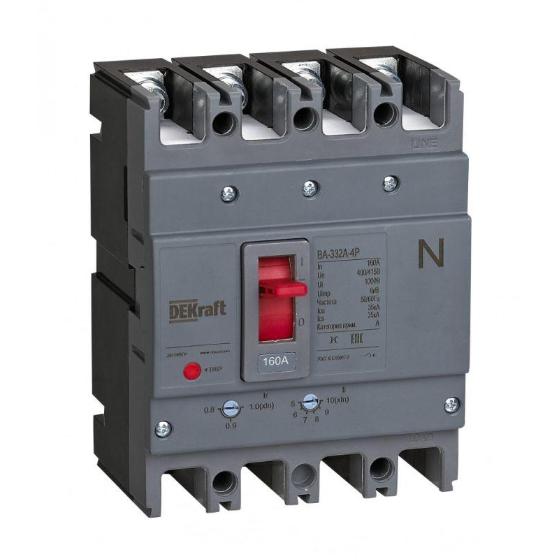 Силовой авт. выкл. 4P 125A 35кА ВА-332А (28117DEK)