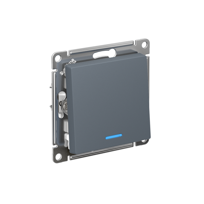 Механизм переключателя проходного 1-кл. СП AtlasDesign 10А IP20 (сх. 6а) 10AX с подсветкой грифель SchE ATN000763