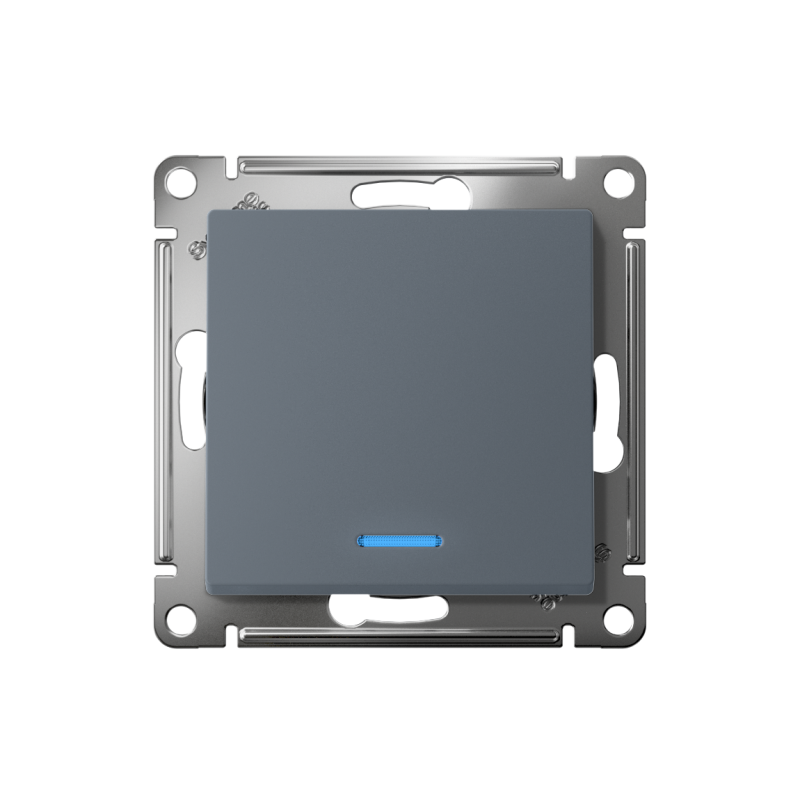 Механизм переключателя проходного 1-кл. СП AtlasDesign 10А IP20 (сх. 6а) 10AX с подсветкой грифель SchE ATN000763