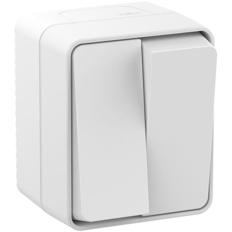 Выключатель 2-кл. ОП AtlasDesign Profi54 IP54 10AX бел. SchE ATN540151