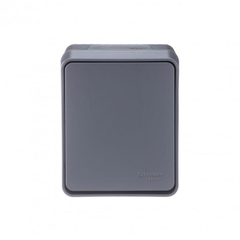 Переключатель проходной 1-кл. ОП AtlasDesign Profi54 IP54 10AX антрацит SchE ATN544061