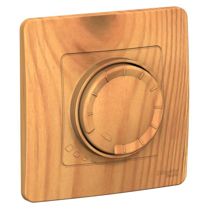 BLANCA скрытой установки светорегулятор (диммер) поворотно-нажимной 400вт, ясень (BLNSS040015)