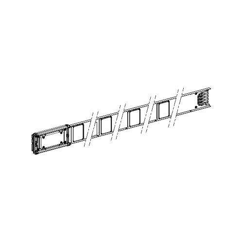 Секция прям. 160А L=2000мм SchE KNA160ED4204