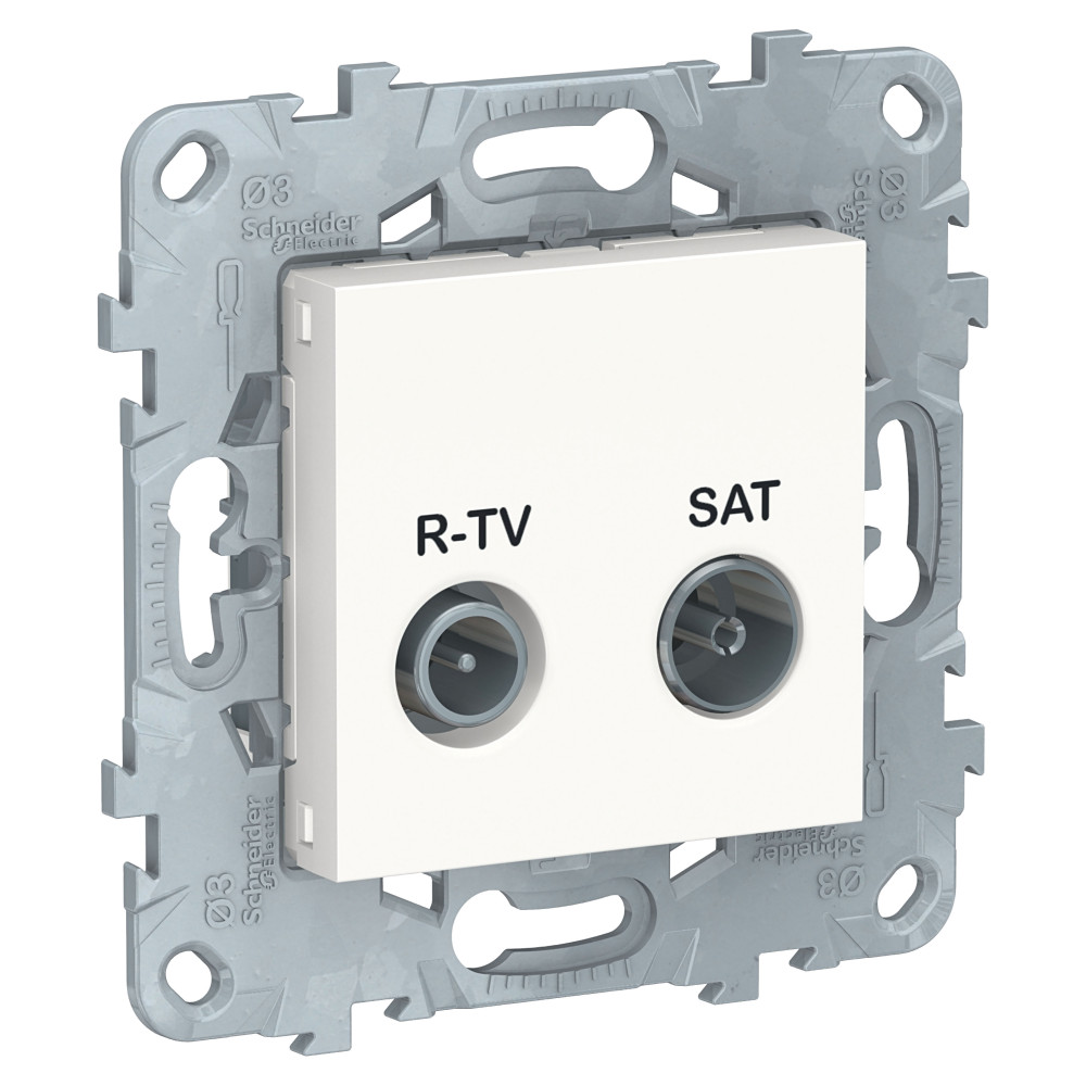 Розетка UNICA NEW R-TV/ SAT одиночная белый (NU545418)