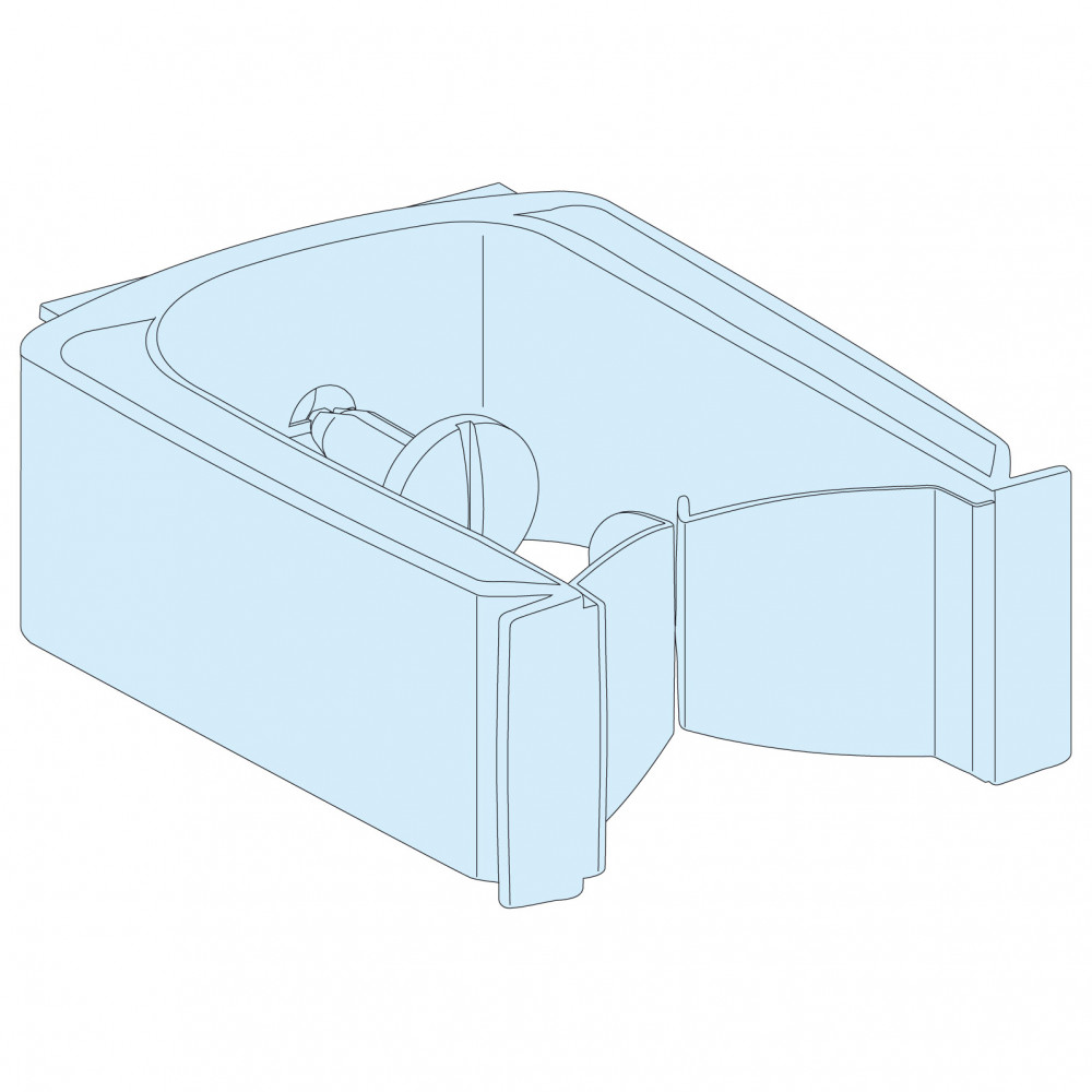 Крепление для верт. заводки кабеля (12 шт) SchE 04262